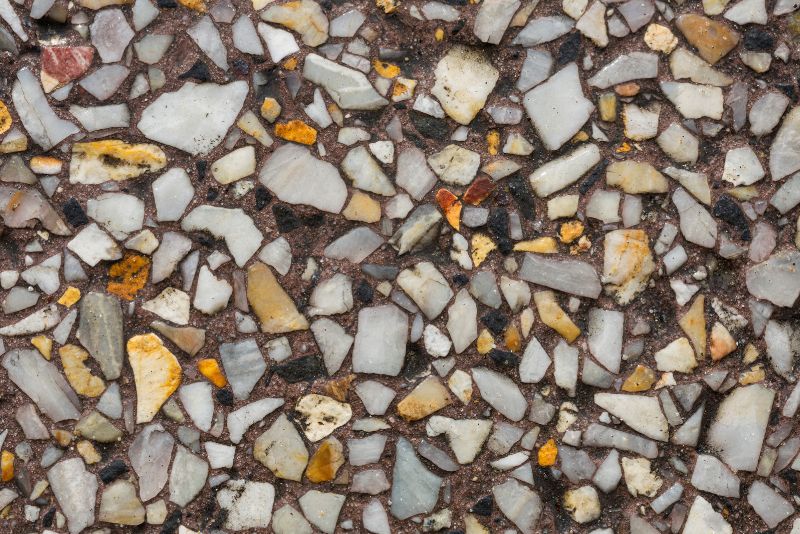 exposed aggregate surface