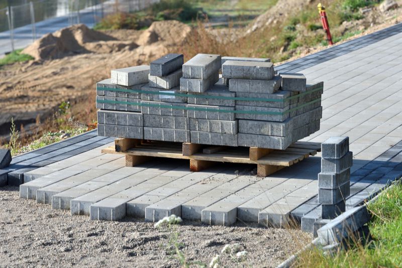 concrete pavers path