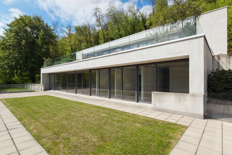 residential house made of concrete