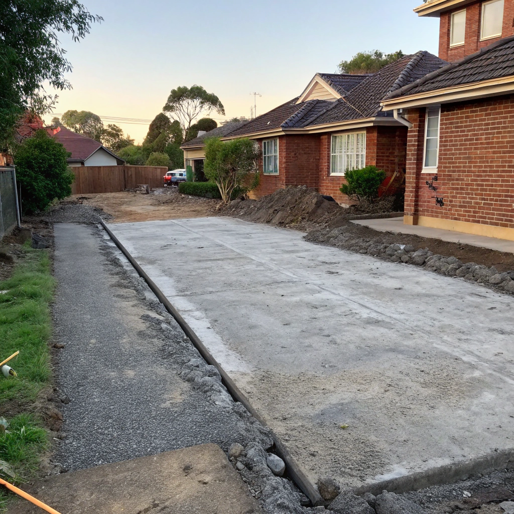 concrete removal and site preparation Bendigo cleared ground ready for new pour